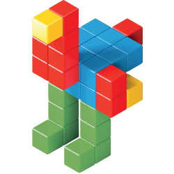 Lot de 64 cubes magnétiques MAGICUBE opaques
