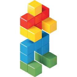 Lot de 64 cubes magnétiques MAGICUBE opaques