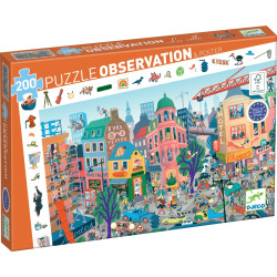 Puzzle d'observation 200 pièces, la ville