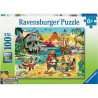 Puzzle XXL 100 pièces, le trésor des pirates