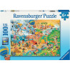 Puzzle XXL 100 pièces, les 4 saisons
