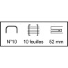 Agrafeuse de poche métal n°10 10 feuilles
