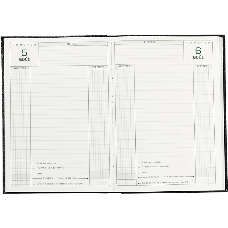 Agenda perpétuel de caisse 21x14,8cm