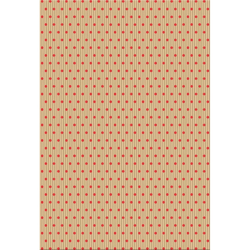 Sachet de 50 pochettes kraft 21x37+7cm pois