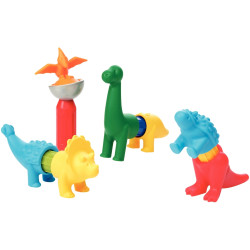 Lot de 5 puzzles magnétiques SMARTMAX, les dinosaures
