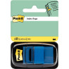 Carte de 50 index post-it repositionnables format 25,4 x 43 mm bleu