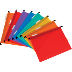 Boîte de rangement RAINBOW CLASS + 8 dossiers suspendus assortis