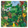 Puzzle de 81 pièces en bois, la forêt tropicale