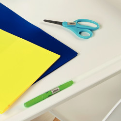 Blister 3 rubans lettre noir sur jaune