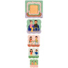 Puzzle en bois multi-niveaux, le cycle de la vie