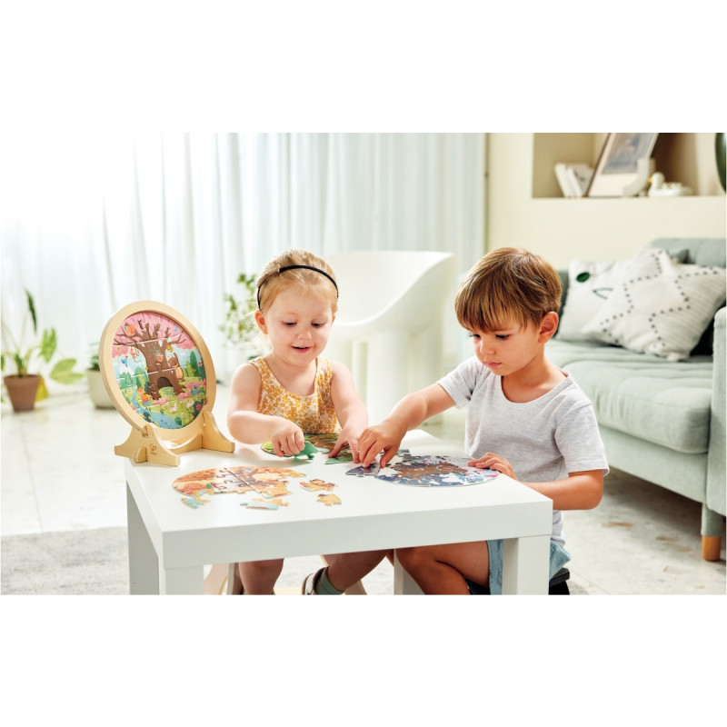 Puzzles en bois sur chevalet, les 4 saisons