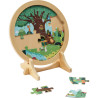 Puzzles en bois sur chevalet, les 4 saisons