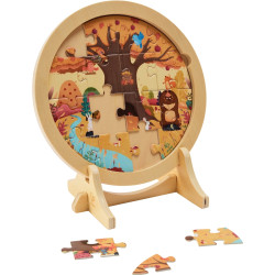 Puzzles en bois sur chevalet, les 4 saisons