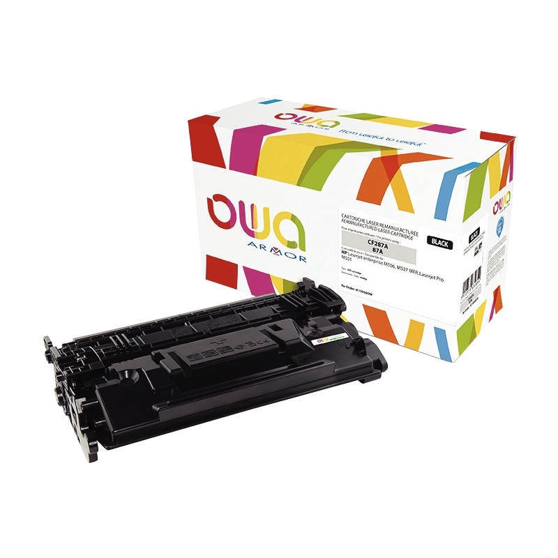 OWA cartouche laser noire remanufacturée compatible HP 87A (CF287A)