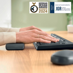 Repose-poignet pour clavier réglable Ergo gris foncé