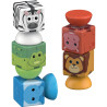 Lot de 70 cubes magnétiques MAGICUBE safari