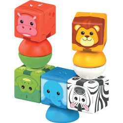 Lot de 70 cubes magnétiques MAGICUBE safari