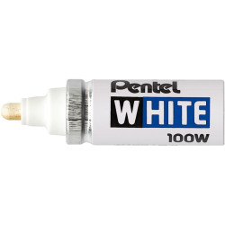 Marqueur 100W pointe large blanc