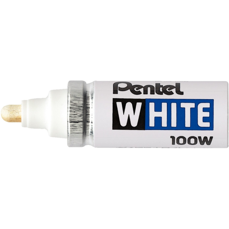 Marqueur 100W pointe large blanc