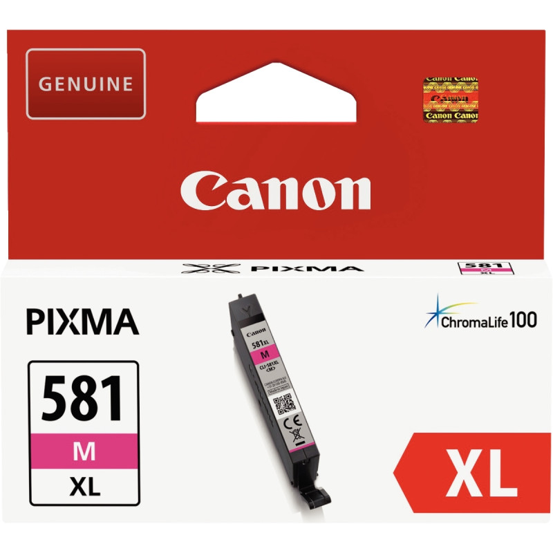 Canon 581XL cartouche jet d'encre magenta haute capacité authentique (
