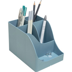 Pot à crayons PEN-WAVE AUTENTIK bleu gris