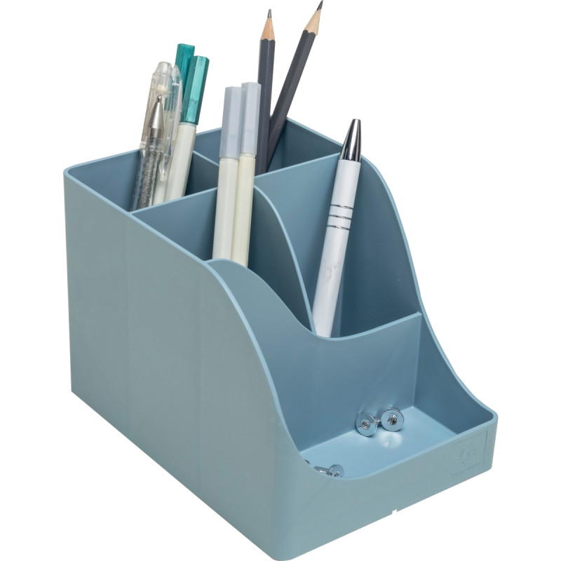 Pot à crayons PEN-WAVE AUTENTIK bleu gris