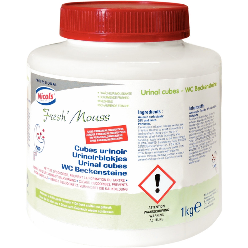 Boite de 33 pastilles pour urinoirs 1kg