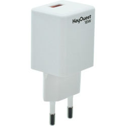 Chargeur secteur 1 port USB-A ultra-rapide blanc