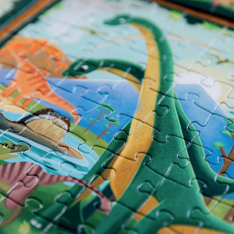 Boite de 4 puzzles UP progressifs, les dinosaures