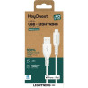 Cordon USB type A vers Lightning 1,2m blanc