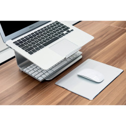 Tapis de souris ergonomique en aluminium