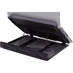Support métal ventilé pour ordinateur portable Mesh noir