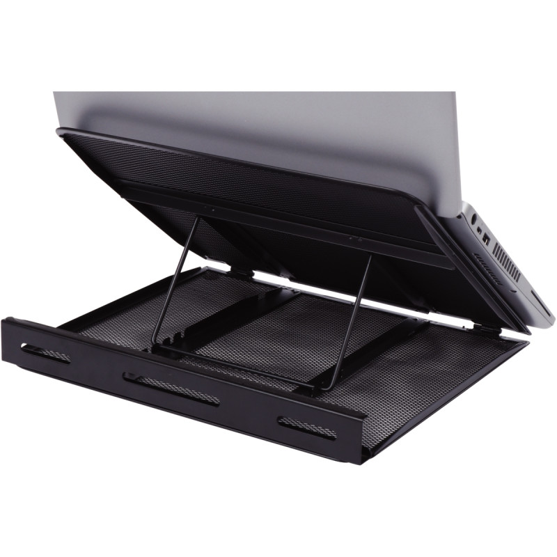 Support métal ventilé pour ordinateur portable Mesh noir
