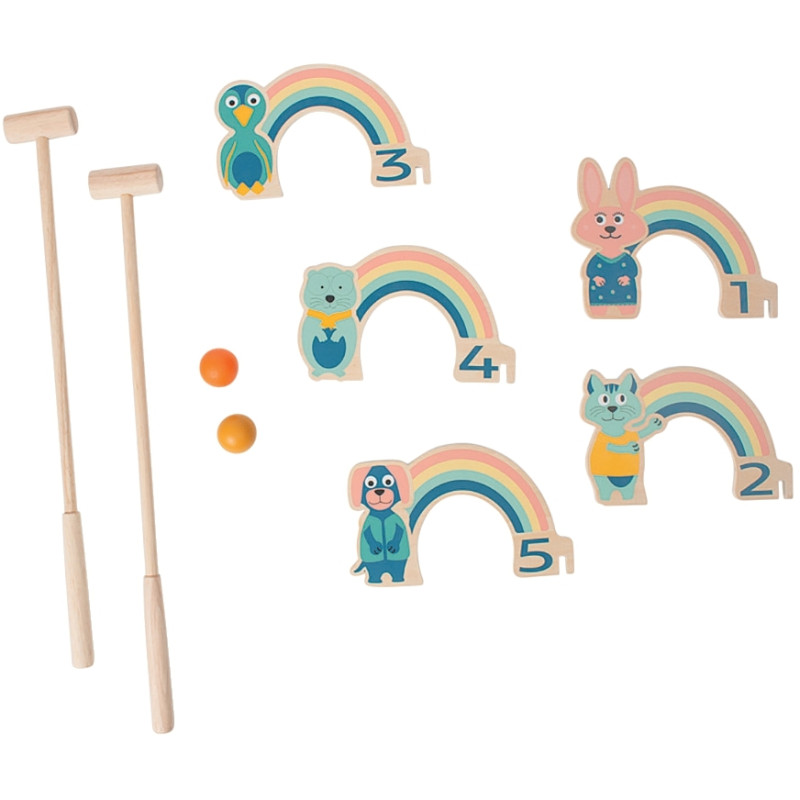 Croquet arc-en-ciel