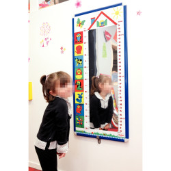Toise miroir 48x103cm cadre en aluminium