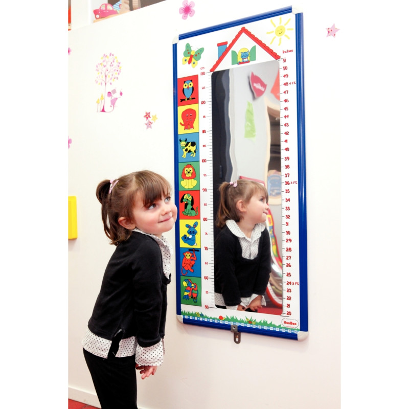 Toise miroir 48x103cm cadre en aluminium
