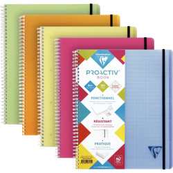 Cahier-trieur PROACTIV'BOOK LINICOLOR FRESH 160 pages perforées, forma