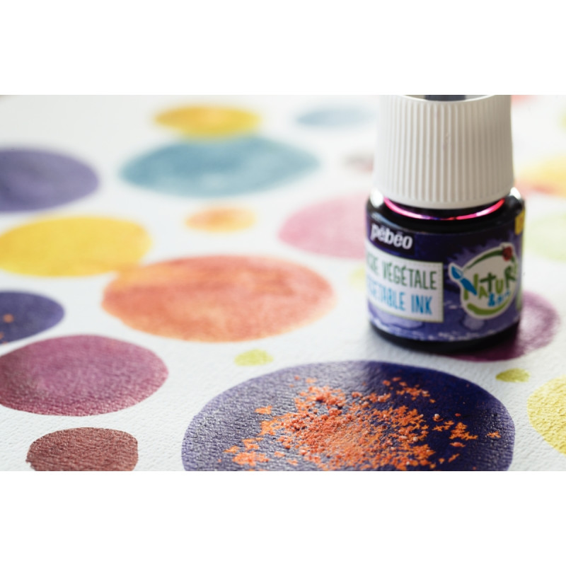 Set de 5 Flacons 45ml d'encre à dessiner végétale, couleurs secondaire