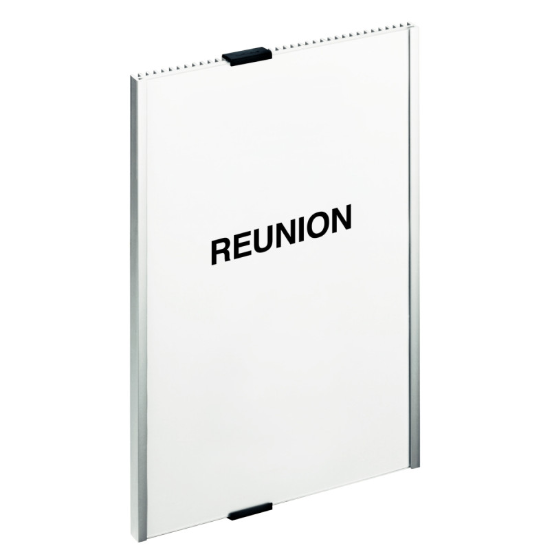 Plaque de porte INFO SIGN 297x210mm Argent Métallisé