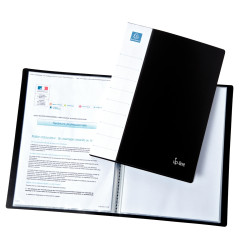 Protège-documents UP-LINE 80 vues, couverture en polypropylène rigide