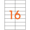 Boîte de 1600 étiquettes multi-usages blanches 105x37mm