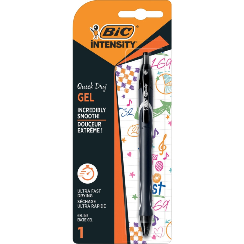 Blister de 1 roller gel Quick Dry noir