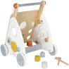 Chariot de marche en bois