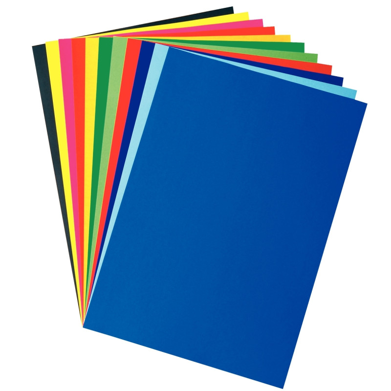 Paquet de 25 feuilles affiche 80g 60x80cm bleu ciel