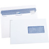 Boite de 100 enveloppes blanches 162x229mm 90g autocollante fenêtre 45