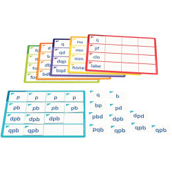 Entraînement visuel, lettres en script
