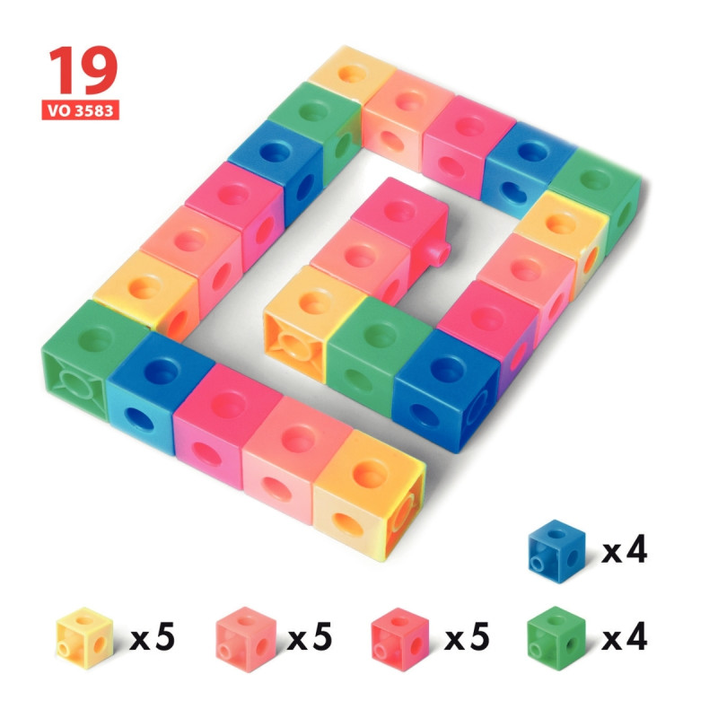 Boite de 24 fiches d'activités pour MULTICUBES 32674
