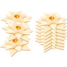 Lot de 10 bougeoirs étoiles 3D