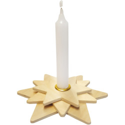 Lot de 10 bougeoirs étoiles 3D