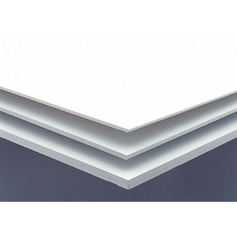 Paquet de 6 feuilles de carton mousse 3 mm d'épaisseur format 50 x 65